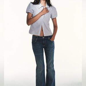 Zara Brown-Blue Checked Shirt